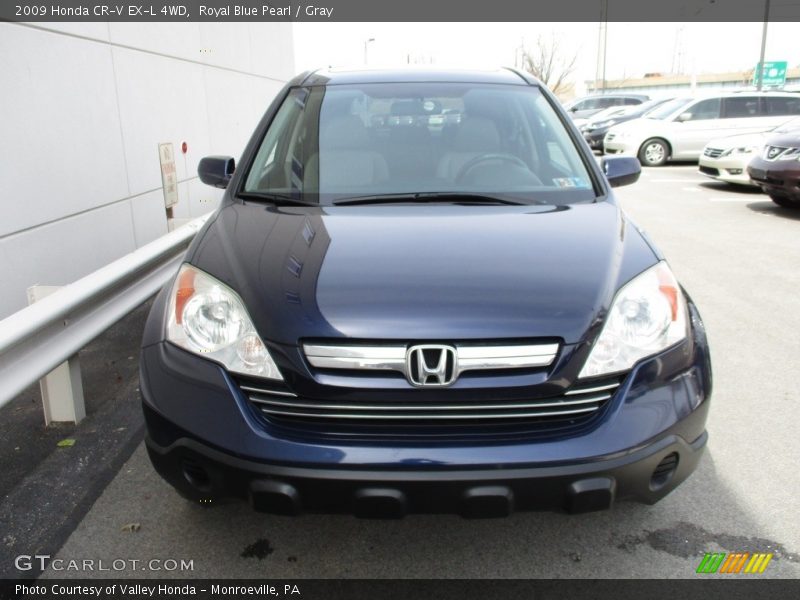 Royal Blue Pearl / Gray 2009 Honda CR-V EX-L 4WD