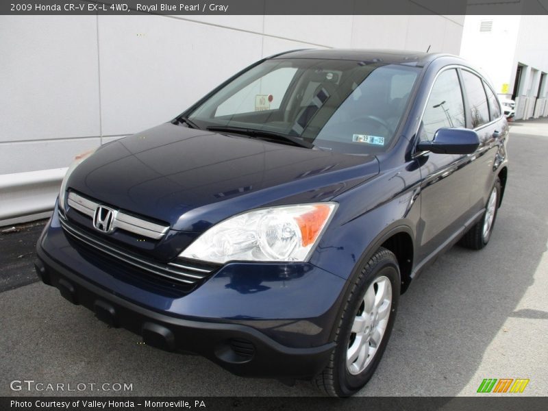 Royal Blue Pearl / Gray 2009 Honda CR-V EX-L 4WD