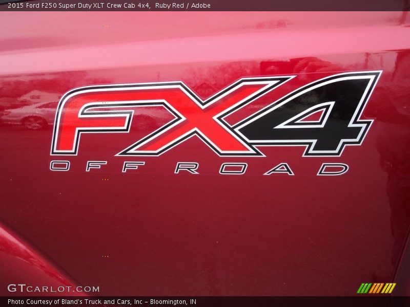 Ruby Red / Adobe 2015 Ford F250 Super Duty XLT Crew Cab 4x4