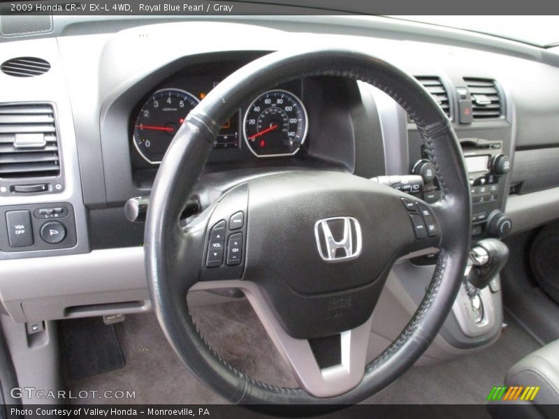 Royal Blue Pearl / Gray 2009 Honda CR-V EX-L 4WD