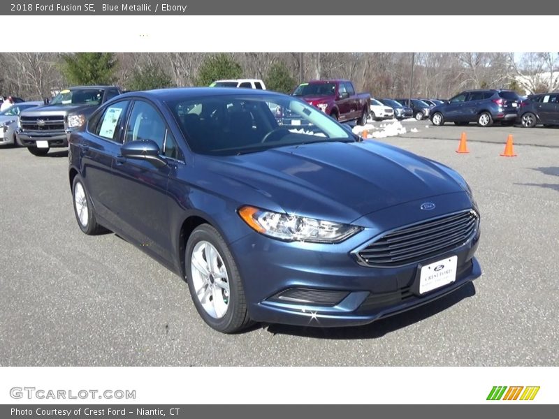 Blue Metallic / Ebony 2018 Ford Fusion SE