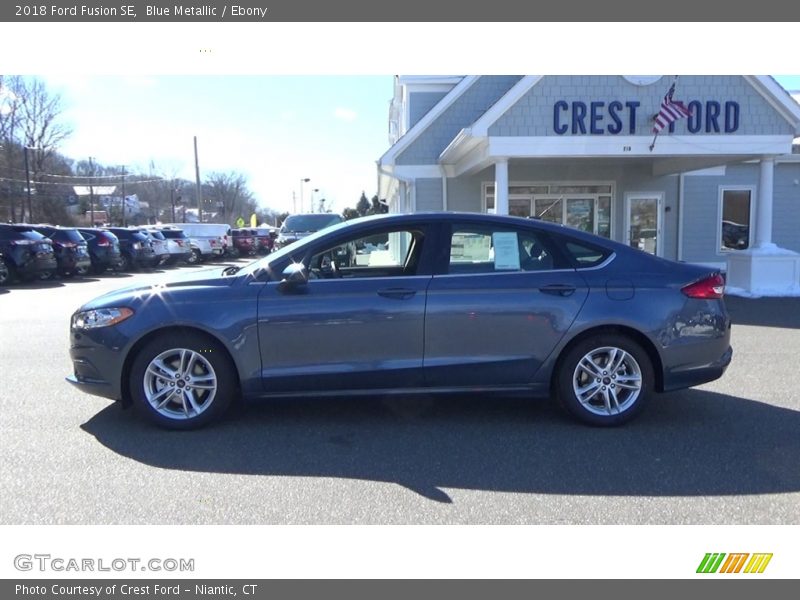 Blue Metallic / Ebony 2018 Ford Fusion SE