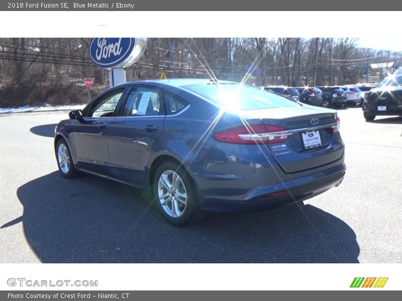 Blue Metallic / Ebony 2018 Ford Fusion SE