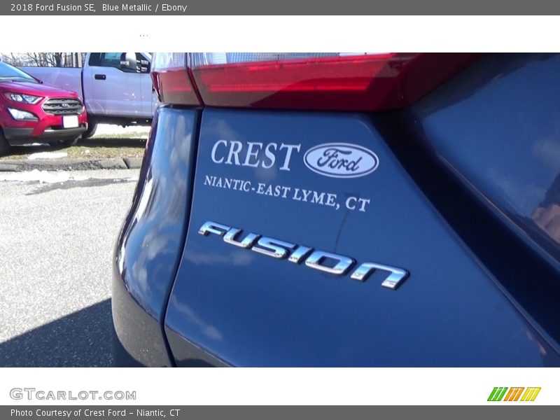 Blue Metallic / Ebony 2018 Ford Fusion SE