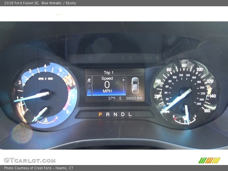 Blue Metallic / Ebony 2018 Ford Fusion SE
