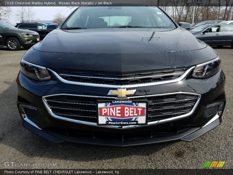 Mosaic Black Metallic / Jet Black 2018 Chevrolet Malibu Hybrid