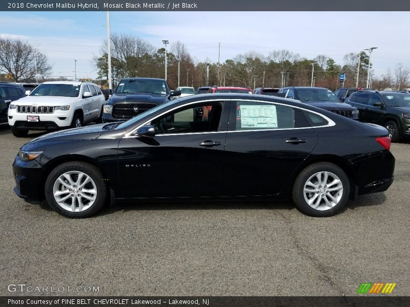 Mosaic Black Metallic / Jet Black 2018 Chevrolet Malibu Hybrid