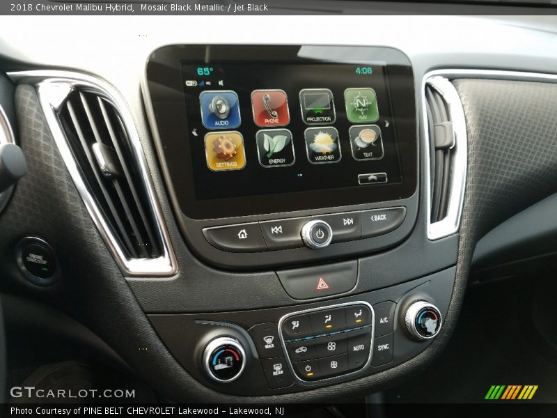 Mosaic Black Metallic / Jet Black 2018 Chevrolet Malibu Hybrid