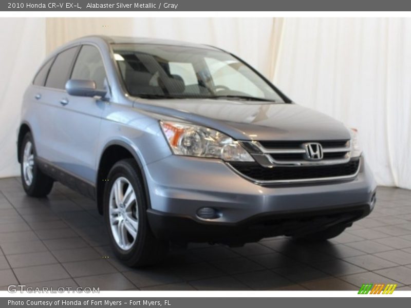 Alabaster Silver Metallic / Gray 2010 Honda CR-V EX-L