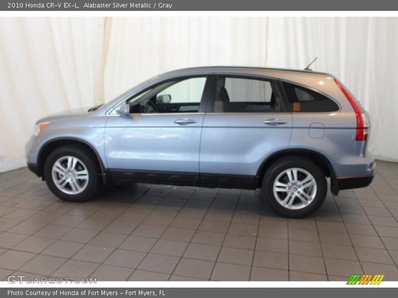 Alabaster Silver Metallic / Gray 2010 Honda CR-V EX-L