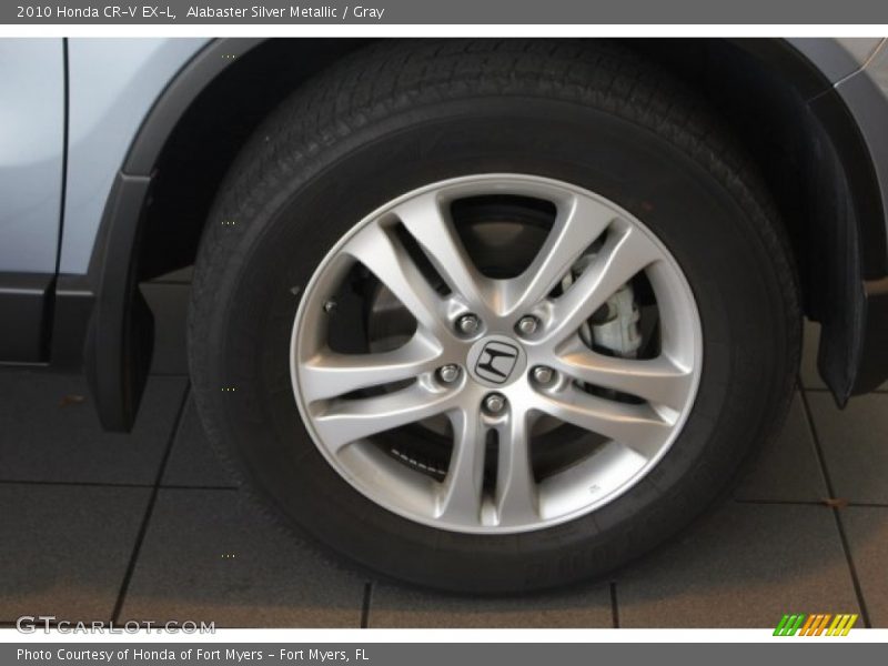 Alabaster Silver Metallic / Gray 2010 Honda CR-V EX-L