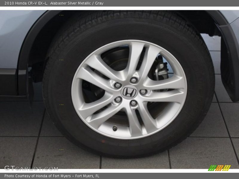 Alabaster Silver Metallic / Gray 2010 Honda CR-V EX-L