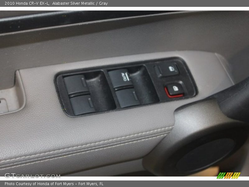 Alabaster Silver Metallic / Gray 2010 Honda CR-V EX-L