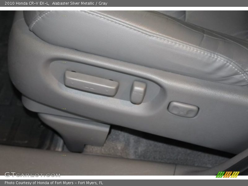 Alabaster Silver Metallic / Gray 2010 Honda CR-V EX-L