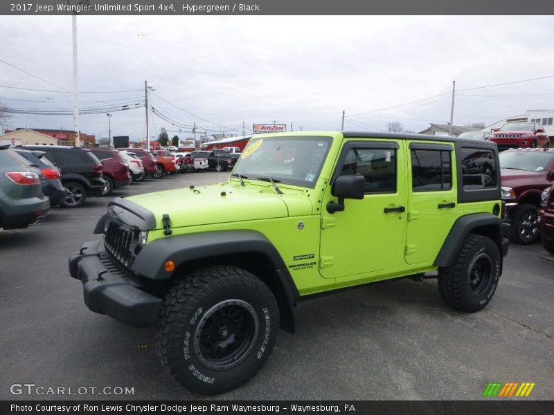 Hypergreen / Black 2017 Jeep Wrangler Unlimited Sport 4x4