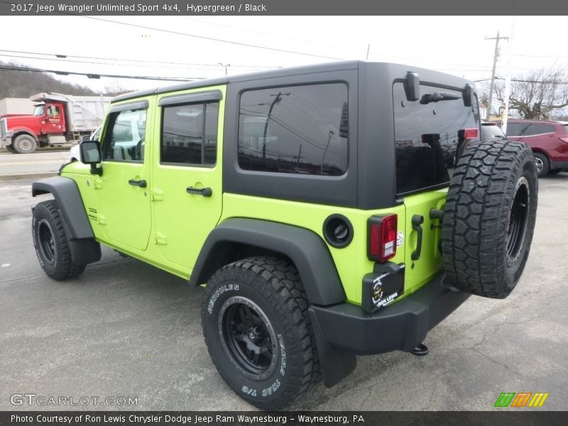 Hypergreen / Black 2017 Jeep Wrangler Unlimited Sport 4x4