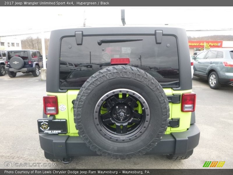 Hypergreen / Black 2017 Jeep Wrangler Unlimited Sport 4x4