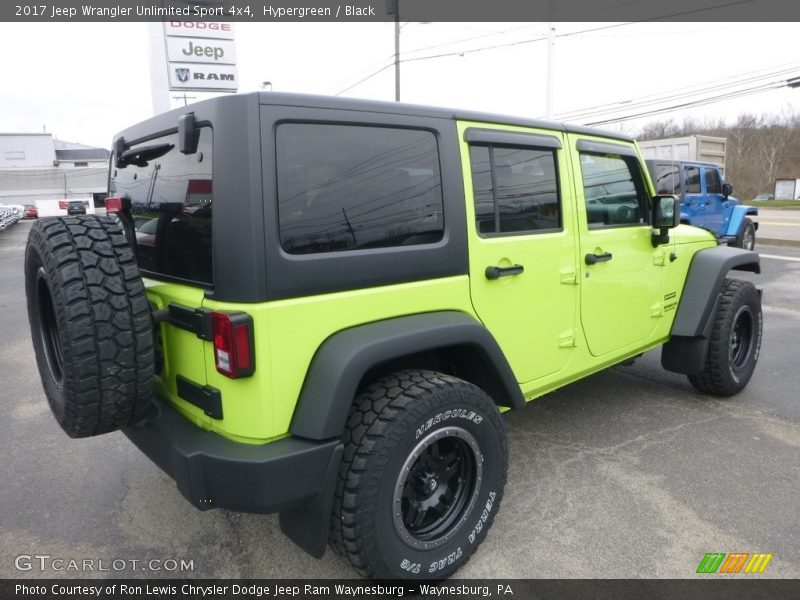 Hypergreen / Black 2017 Jeep Wrangler Unlimited Sport 4x4