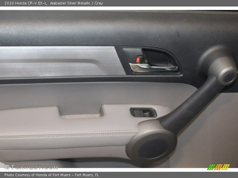 Alabaster Silver Metallic / Gray 2010 Honda CR-V EX-L
