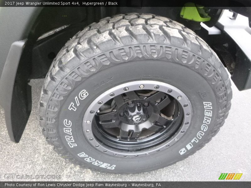 Hypergreen / Black 2017 Jeep Wrangler Unlimited Sport 4x4