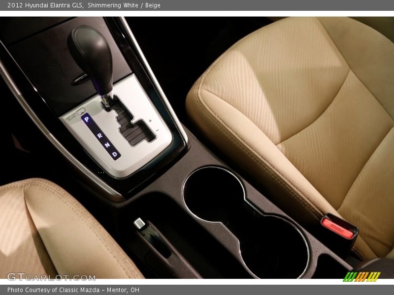 Shimmering White / Beige 2012 Hyundai Elantra GLS