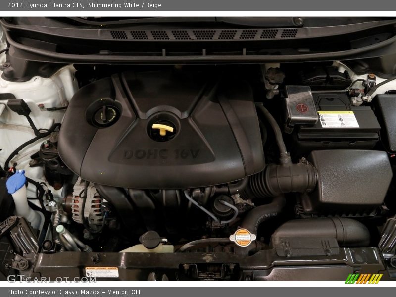 Shimmering White / Beige 2012 Hyundai Elantra GLS