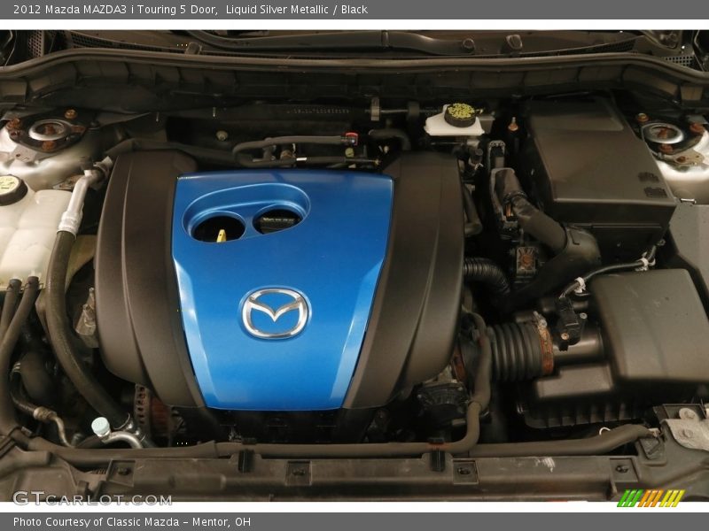 Liquid Silver Metallic / Black 2012 Mazda MAZDA3 i Touring 5 Door