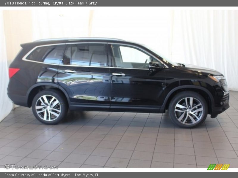 Crystal Black Pearl / Gray 2018 Honda Pilot Touring
