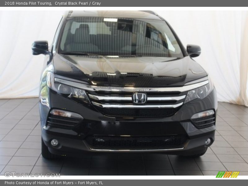 Crystal Black Pearl / Gray 2018 Honda Pilot Touring