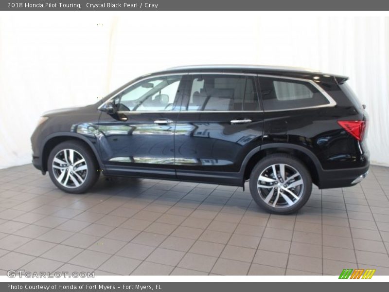 Crystal Black Pearl / Gray 2018 Honda Pilot Touring