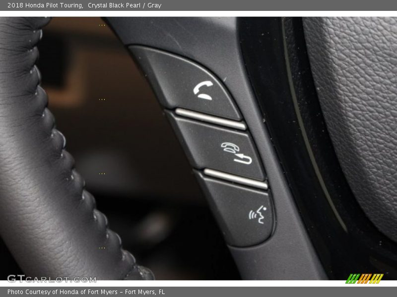Crystal Black Pearl / Gray 2018 Honda Pilot Touring