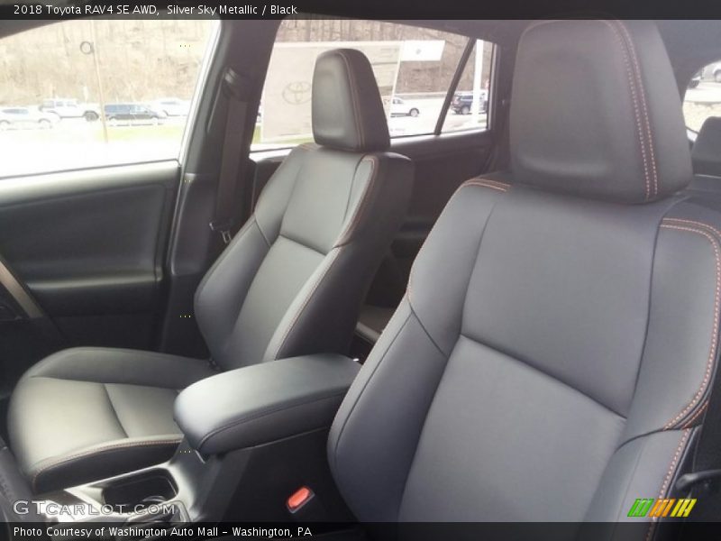 Silver Sky Metallic / Black 2018 Toyota RAV4 SE AWD