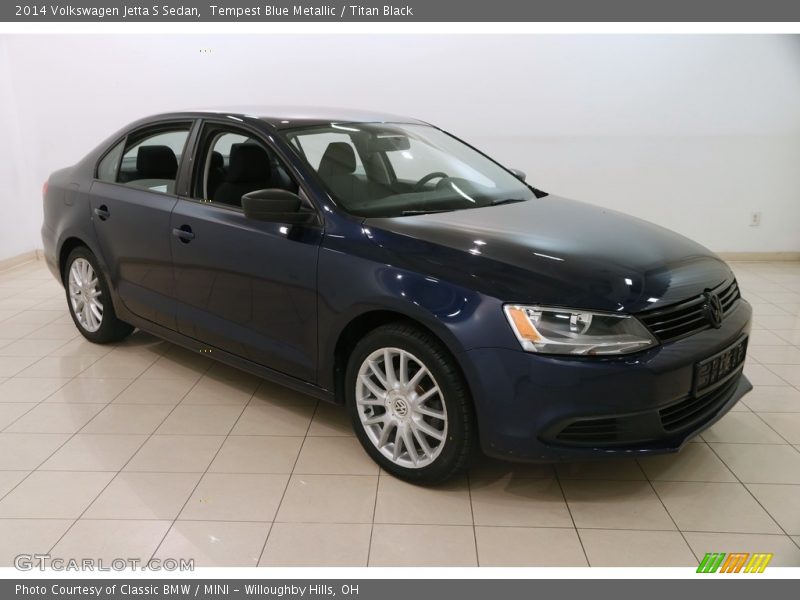 Tempest Blue Metallic / Titan Black 2014 Volkswagen Jetta S Sedan