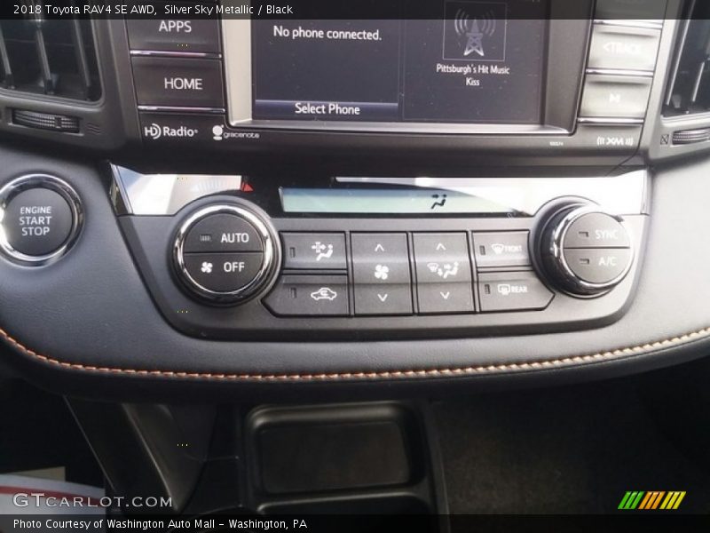 Silver Sky Metallic / Black 2018 Toyota RAV4 SE AWD