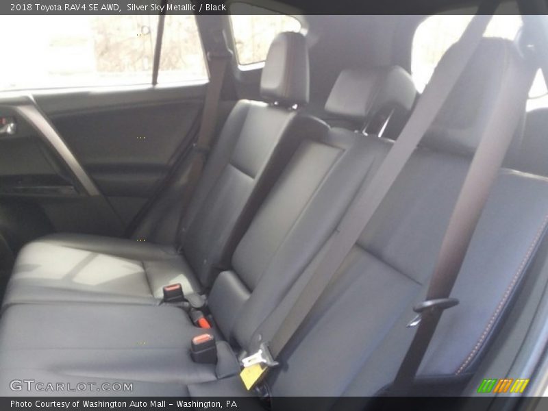 Silver Sky Metallic / Black 2018 Toyota RAV4 SE AWD