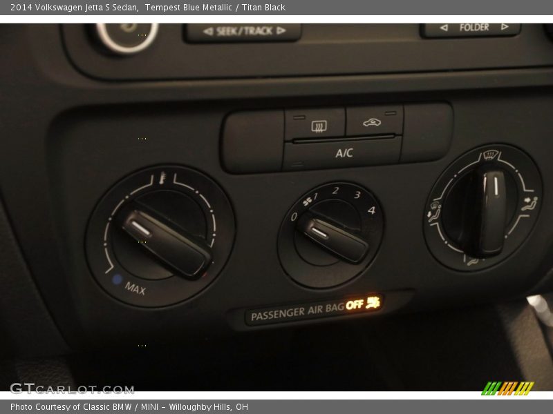 Tempest Blue Metallic / Titan Black 2014 Volkswagen Jetta S Sedan