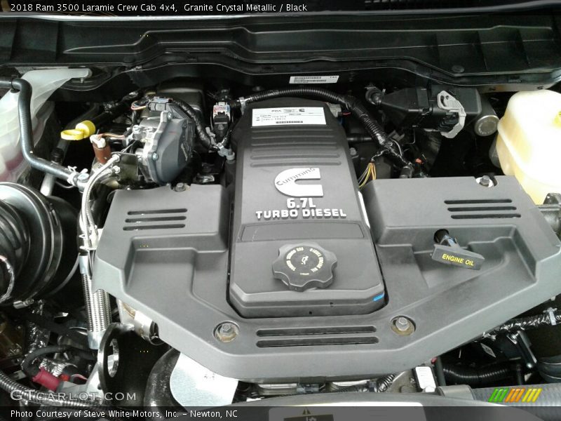  2018 3500 Laramie Crew Cab 4x4 Engine - 6.7 Liter OHV 24-Valve Cummins Turbo-Diesel Inline 6 Cylinder
