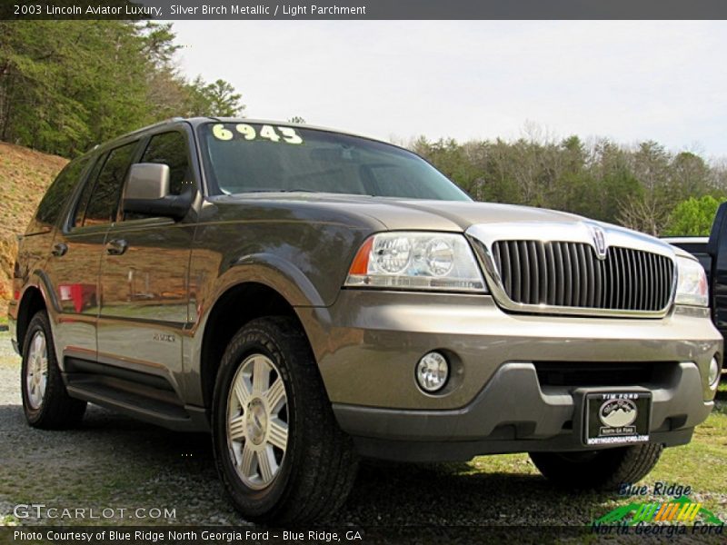 Silver Birch Metallic / Light Parchment 2003 Lincoln Aviator Luxury