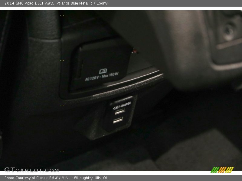 Atlantis Blue Metallic / Ebony 2014 GMC Acadia SLT AWD