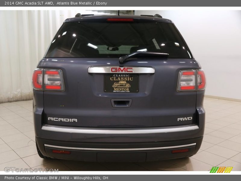 Atlantis Blue Metallic / Ebony 2014 GMC Acadia SLT AWD