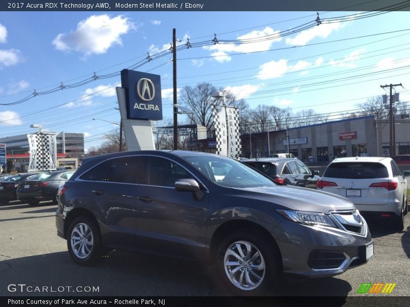 Modern Steel Metallic / Ebony 2017 Acura RDX Technology AWD