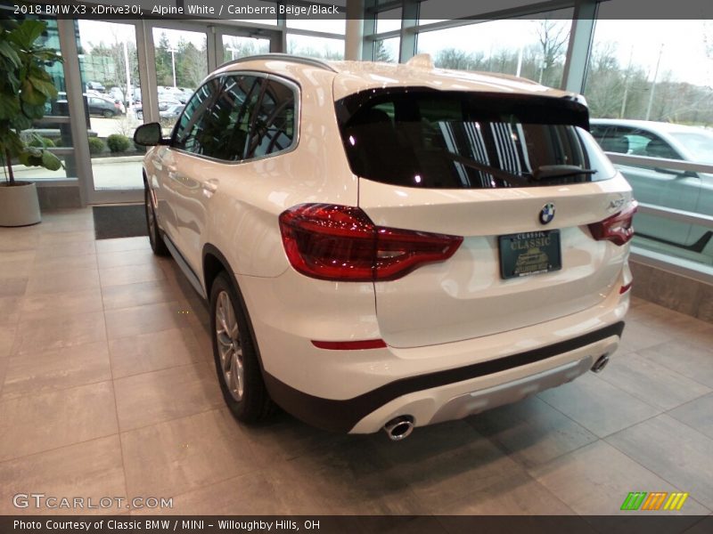 Alpine White / Canberra Beige/Black 2018 BMW X3 xDrive30i