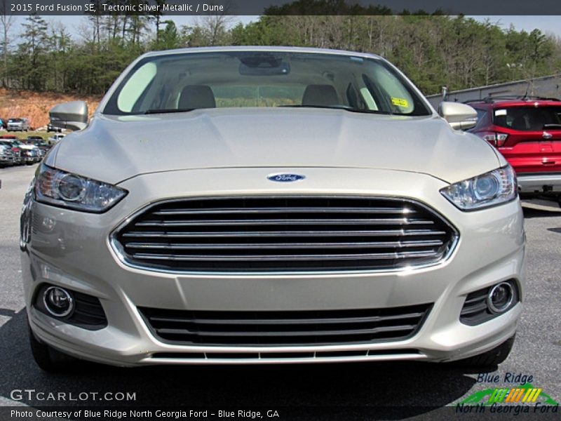 Tectonic Silver Metallic / Dune 2015 Ford Fusion SE