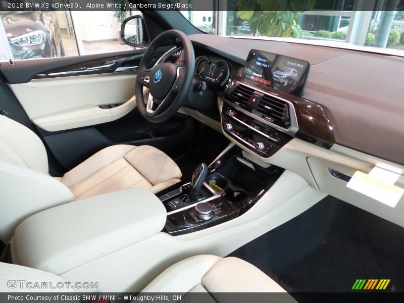 Alpine White / Canberra Beige/Black 2018 BMW X3 xDrive30i