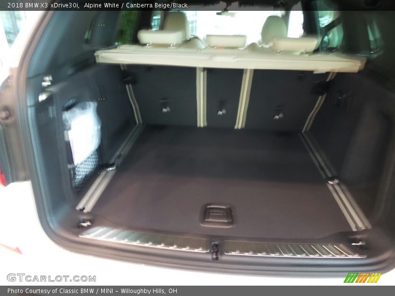 Alpine White / Canberra Beige/Black 2018 BMW X3 xDrive30i