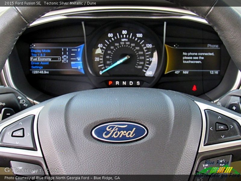 Tectonic Silver Metallic / Dune 2015 Ford Fusion SE