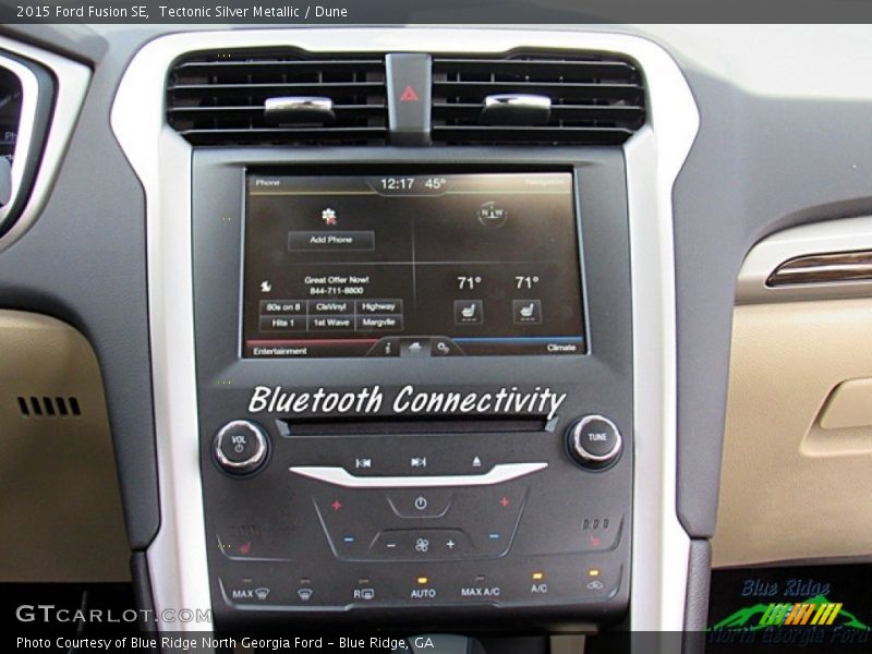 Tectonic Silver Metallic / Dune 2015 Ford Fusion SE