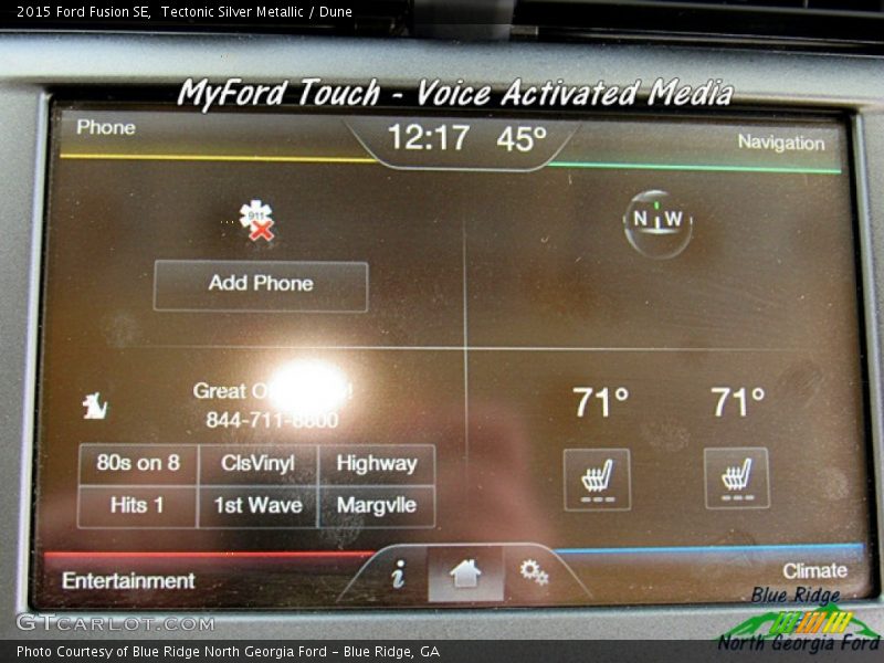 Tectonic Silver Metallic / Dune 2015 Ford Fusion SE