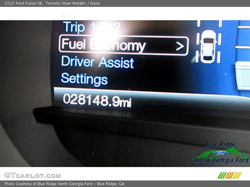 Tectonic Silver Metallic / Dune 2015 Ford Fusion SE