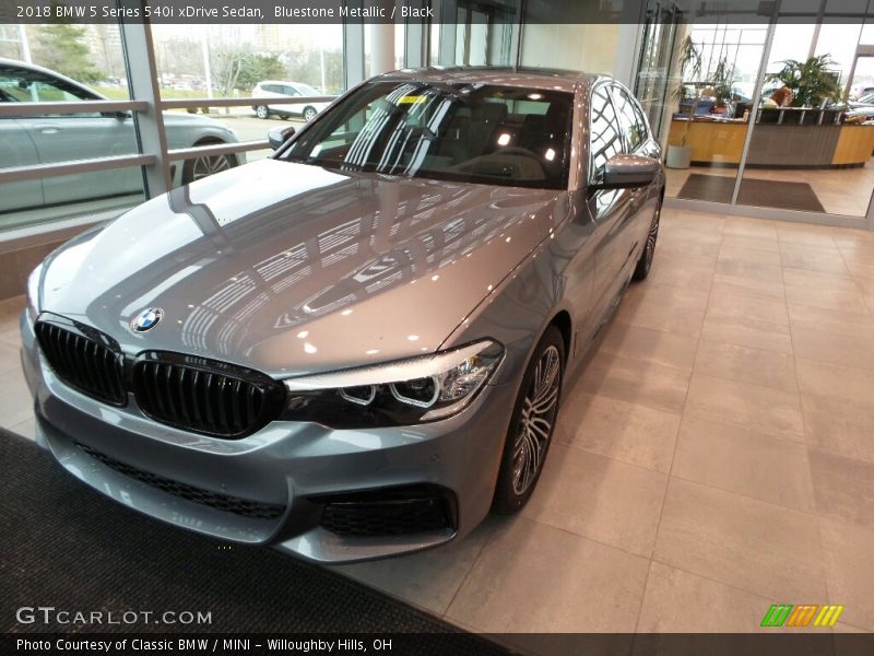 Bluestone Metallic / Black 2018 BMW 5 Series 540i xDrive Sedan